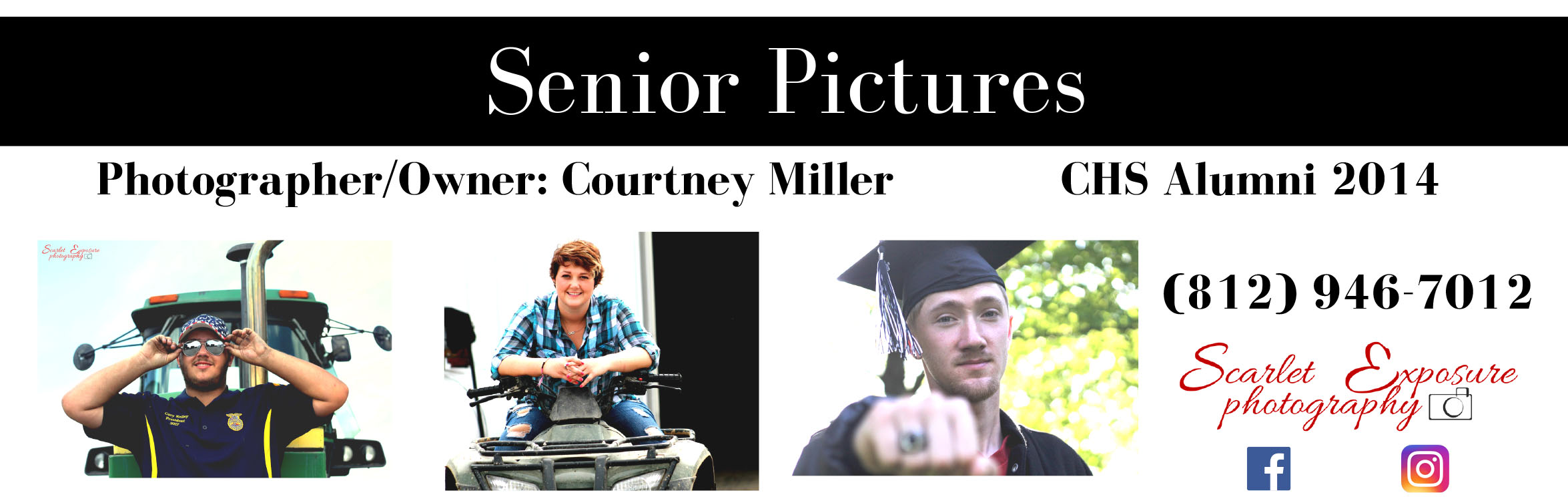 Senior Pictures Scarlet Newspaper Ad